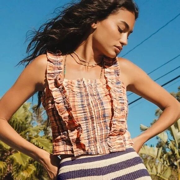 Anthropologie Verb By Pallavi Singhee Womens Top Size Medium Multicolor Tank New - Picture 10 of 10